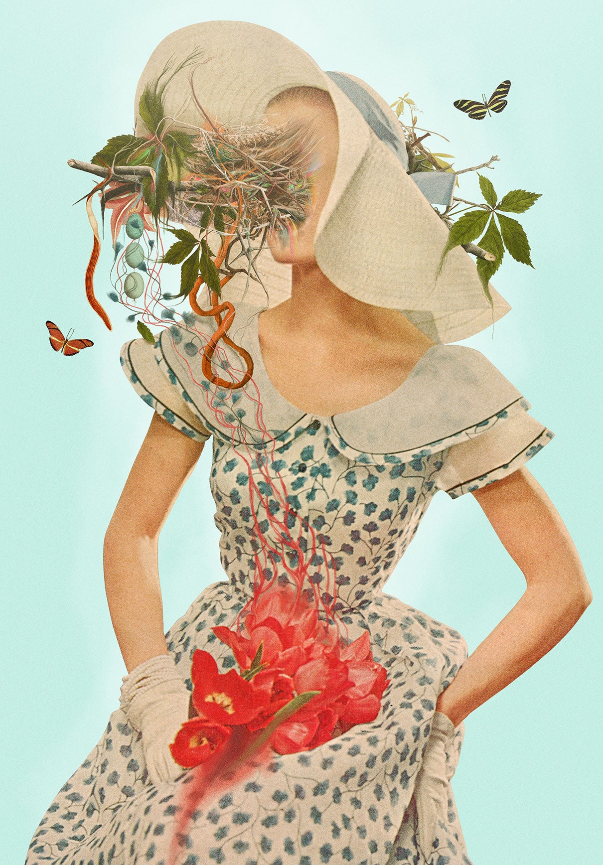 Blue Monday – drømsjel Fine Art Print
